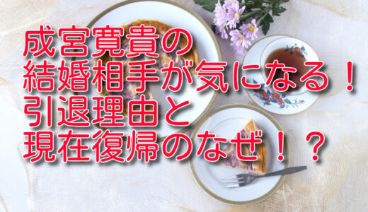 成宮寛貴の結婚相手が気になる！引退理由と現在復帰のなぜ！？