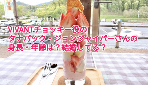 VIVANTチョッキー役のタナパック・ジョンジャイパーさんの身長・年齢は？結婚してる？